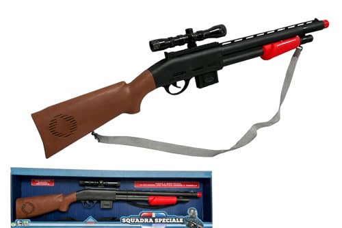 Leksaksgevär set med kungliga ljud 70 cm mekaniskt ljud mitra leksak med ljud hagelgevär Shotgun maskingevär leksak för barn gevär leksak med ljud pistol leksak (B)