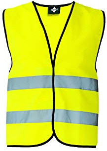 Korntex Warnweste Standard - schwarzer Saum gelb 3XL