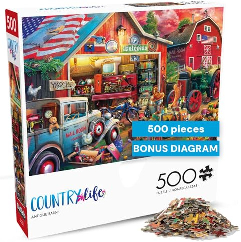 Buffalo Games - Country Life - Antique Barn - 500 Piece Jigsaw Puzzle