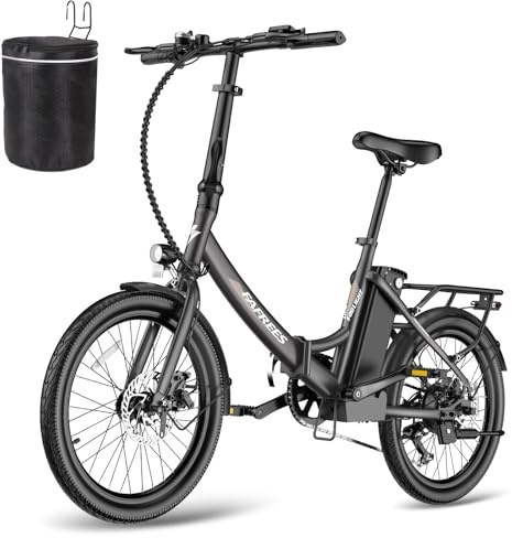 Fafrees F20 Light 20 Pulgadas Plegable E-Bike 250W para Mujer Hombre Adolescente Anciano con Batería Extraíble de 36V 14,5 Ah, Bicicleta Eléctrica Velocidad Máxima 25 km/h Shimano 7S