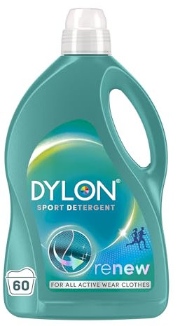 Dylon Sport Detergent (60 Wash Loads), Liquid Laundry Detergent for Active Wear Clothes, Sport Detergent to Remove malodour, Keep Elasticity and renews in every wash with optimal results in 10 washes