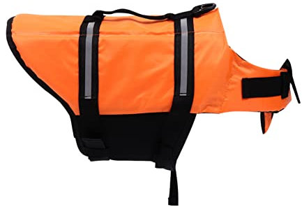 COSMEVIVI Pet Schwimmweste Für Hunde Reflektierend Ergonomisches Design Für Kleine Bis Große Hunde Sicher Und Einfach Anzulegen Fürs Bootfahren Und Schwimmen