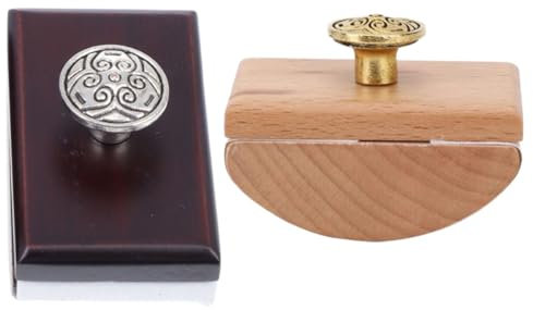 Homoyoyo 2 Stück Kladde schreibutensilien kaligraphiestift Schreibwaren Holzstempel handsfull klebrig alte Löschpapiere Notizblock notizzettel Blotterpapier Studenten-Rocker-Blotter hölzern