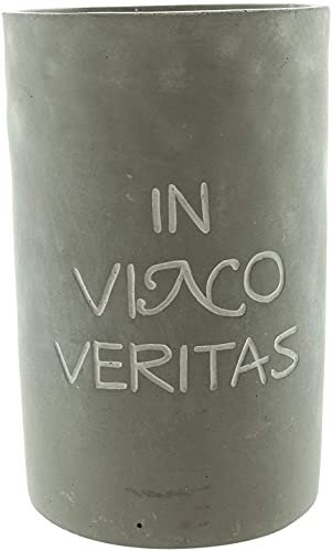 FRANK FLECHTWAREN Weinkühler Beton-Style, 2-teilig, Schlicht, Modern, idealer Begleiter für den Sommer