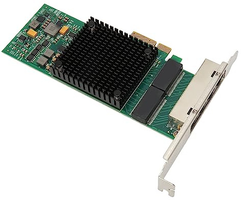 VBESTLIFE PCIe Network Card Gigabit Server Adapter for Server, 10/100/1000Mbps Copper RJ45 PCI Express X4 5.0GT/s