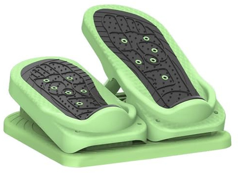 Mini-Stepper unter dem Schreibtisch, Pedal-Übungsgerät, sitzender Stepper, zusammenklappbares Fußpedal, Rutschfester Fuß-Stepper, Massage-Design, Stepper/566 (Color : Green, Size : Blue)