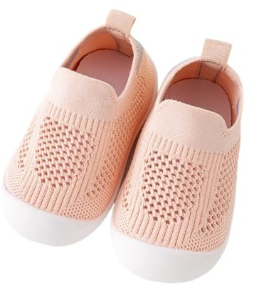 Zapatillas Primeros Pasos niño niña (Rosa, Sistema Tallas Calzado EU, Niño (0-5 años), Números, Mediano, 19)