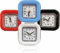 Alarm Clock Heavy Duty Mini Portable Compact Square Quartz Alarm Clock Silent Non Ticking Small Battery Operated Clock Beep Table Silent Alarm For Table Desk Bedside Bedroom Travel 5.8cm X 5.4cm(1pc)