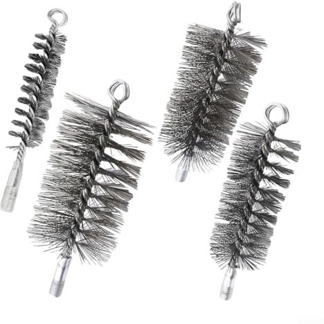ZAMETTER Pipe Wire Brush Boiler Smoke Pipe Rust Removal Cleaning Brush Chimney And Boiler Cleaning Brush Set