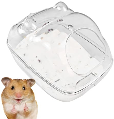 Hamster Sand Bath Container, Hamster Sand Box | Hamster badrumslåda,Chinchilla Sand Badbadkar, Rengöring av små djurens kropp för gerbilar