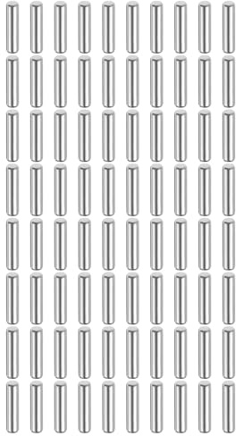 QUARKZMAN 80 stycken 3 mm x 15 mm passstift 316L rostfritt stål cylindriska passstift hyllstödpluggar stiftstång fästelement metallhyllblock silverton