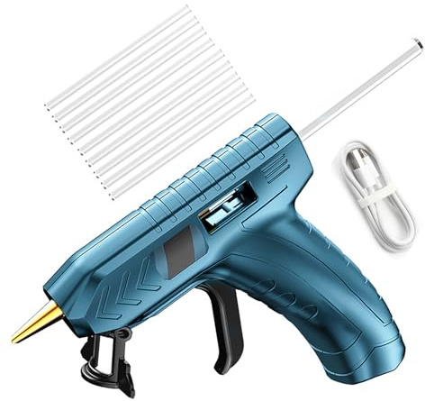 Generic Het Limpistol, Limpistol Universal Elektriskt Smältlim Litium Batteri Het Smält Lim med Trådlöst Hushåll Uppladdningsbara Barns Handgjorda