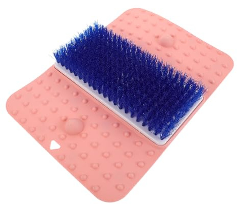 VALICLUD Tapis de Massage pour Ventouses Éponge de Bain et Brosse Nettoyante pour Éliminer les Peaux Mortes Antidérapant pour Douche Salle de Bain