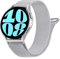 Amzpas Armband für Samsung Galaxy Watch 6 40mm 44mm Armband Damen Herren,Edelstahl Metall Mesh Ersatzarmband Magnetschloss 20mm Uhrenarmband für Samsung Galaxy Watch 6 Classic 43mm 47mm (Silber)
