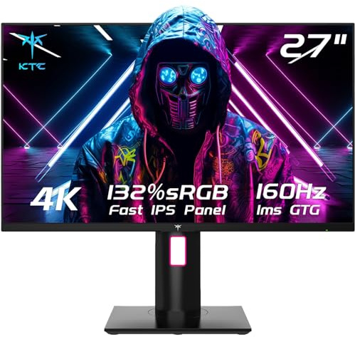 KTC 27 Inch 4K Gaming Monitor, 160Hz UHD Monitor Fast IPS,1ms GTG, H27P22S
