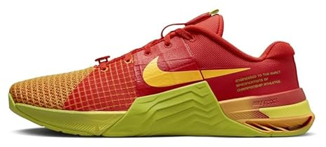 NIKE Metcon 8 Men's Trainers Gym Fitness Workout Shoes Picante Red/Bright Cactus/Vivid Orange DV9019-600 UK 8.5 (EU 43)