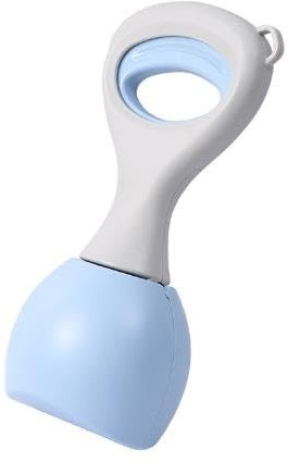 ZLLkeji Hundekotschaufel Pooper Scooper Tragbarer Hundekotgreifer mit 5 Rollen Müllsäcke Abfallschaufel Kotschaufel für Hunde Und Katzen Rasen Im Freien Garten 28cm Blau