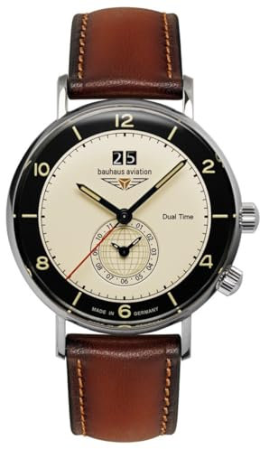 Bauhaus Aviation Vintage Pilot, Quarz, 24462