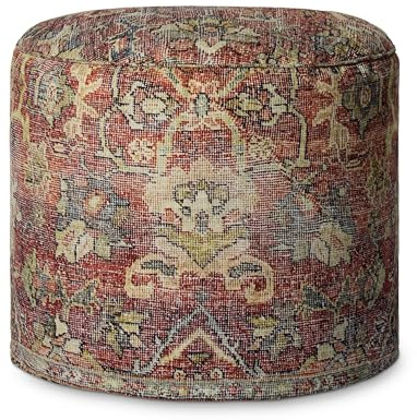 Loloi II Collection LPFLAY2 Spice 18 W x 18 D x 20 H Pouf