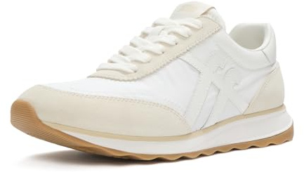 FitFlop Sneakers da donna Retro-Q Ff in tessuto/pelle scamosciata, Mix Bianco Urbano, 8