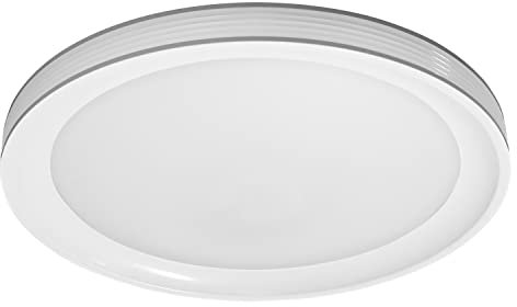 LEDVANCE Smarte LED Wand-und Deckenleuchte für Innen mit WiFi Technologie, Lichtfarbe änderbar (3000K-6500K), Grau, 495mm, Kompatibel mit Google und Alexa Voice Control, SMART+ WIFI ORBIS FRAME