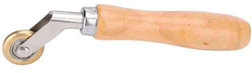 Fafeicy Rodillo Soldadura de Mano 190mm Latón, 6mm Espesor Rueda, para Comprimir Esquinas Interiores, Aplanar Membranas Impermeables y Costura de Esquina en Lona