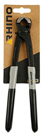 RHINO - Tenazas rusas, pinzas trenzadas de 200 mm, de alta calidad, mango antideslizante, para agarrar, sostener, apretar y arrancar todo tipo de objetos, longitud 200 mm, garantía de por vida