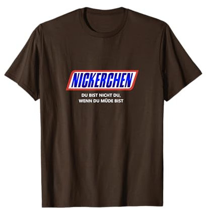 Sleeping Designs - Für Faultiere & Morgenmuffel | Witziges Schlaf & Nachthemd, Pyjama Schlafanzug T-Shirt (Unisex, Kurzarm, S, Brown)