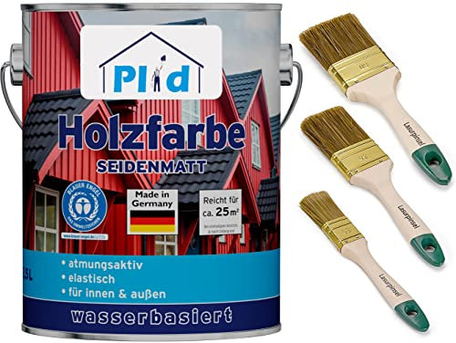 Plid® Vernice per legno, colore rosso svedese, per interni ed esterni, protezione dalle intemperie, colore rosso svedese, colore per legno, colore per legno, vernice resistente alle intemperie,