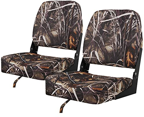 MSC Fishing Folding Boat Seats,One Pair Pack (S101 Camo)