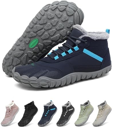 SAGUARO Barefoot Stivali da Neve Donna Uomo Caldo Antiscivolo Caloroso Inverno All'aperto Escursionismo Scarpe Impermeabile
