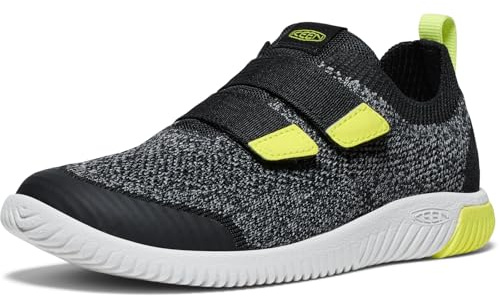 KEEN Unisex-Child KNX Knit DS Sneakers, Black/Evening Primrose, 1