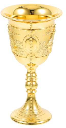 HOLIDYOYO Copa Retro De Aleación Relieve Para Bebidas Vaso De Licor Elegante Para Fiestas y Bar Diseño Clásico Para Vino y Cócteles
