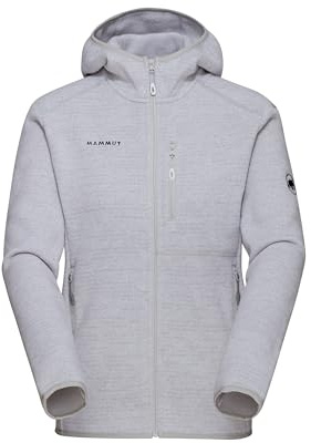 Mammut Arctic IV ML Hooded Jacket Women | Fleecejacke für Damen, Outdoor Fleecepullover, Wanderjacke mit Kapuze, Warme Thermojacke, Midlayer Jacke zum Wandern | Platinum Mélange, S