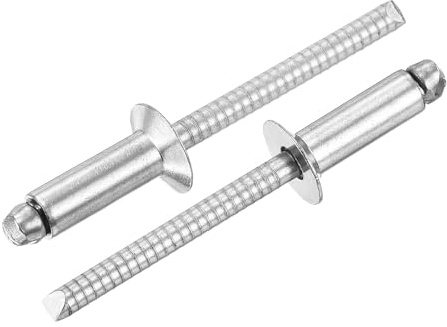uxcell 70Pcs 3/16 x 1/2 304 Stainless Steel Countersunk Blind Rivet, Open-End Type Blind Rivets for DIY, Sheet Metal, Automotive Repairs, Furniture, Boat, and Duct Work (Silver)