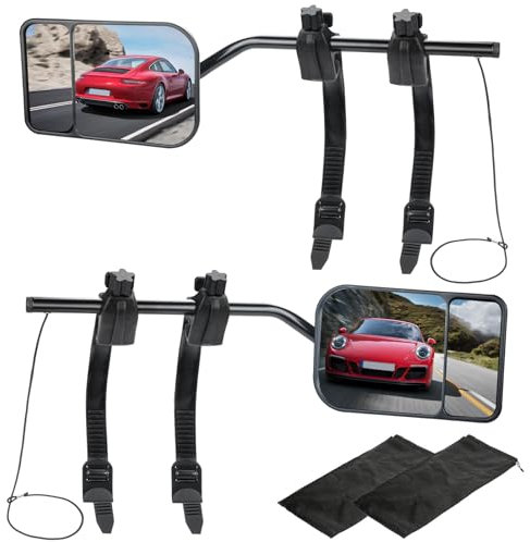 VIRIECH 2 Stück Wohnwagenspiegel Auto Außenspiegel Wohnwagen Universal Wohnwagen Spiegel für Wohnmobile Caravan PKW Auto Anhänger