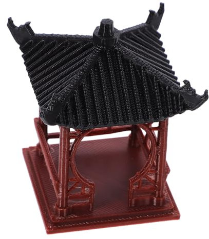 QUMIIRITY Pavillon Miniature pour Aquarium Statue Décoration De Paysage Réaliste Portail Rond