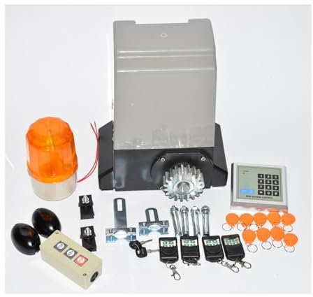 Motor Puerta Corredera, El equipo automático 370W del operador del abrelatas de la puerta deslizante del motor de CA for 800kgs no bloquea ningún estante,para Puerta de Jardín Garaje(1)