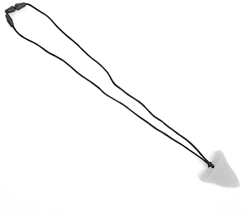 POENVFPO Collar de Dentición de Silicona, Juguete para Masticar para Bebés, Colgante Mordedor para Niños Autistas, Colgante para Edades de 3 Meses por Encima de Blanco (WHITE)