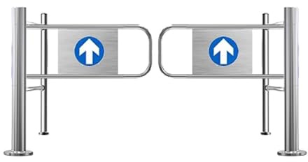Cancello a battente in acciaio inossidabile, porta d'ingresso manuale, barriera di accesso unidirezionale, solo spinta per supermercati, negozi e fabbriche - Durevole e sicuro