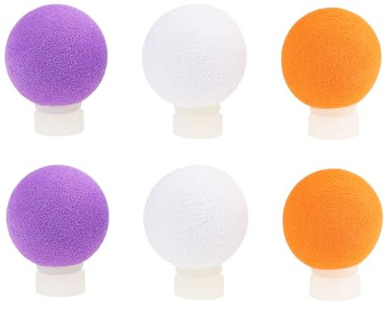 AS Axis Spindleon 6Pcs 17mm Foam Adjustable Fly Fishing Indicator Sight Bobs for Carp Fishing (White Orange Purple)