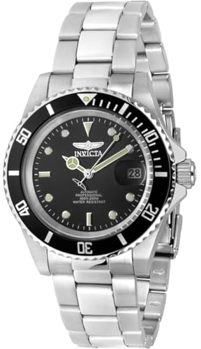 Invicta Pro Diver 8926OB Herren-Armbanduhr – wasserdicht – Analog – Automatikwerk – Edelstahl mit schwarzem Zifferblatt – 40 mm