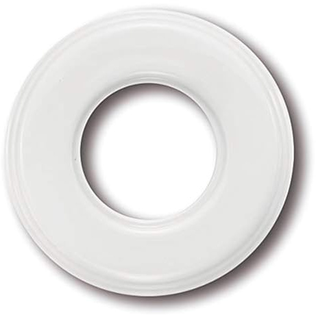 Marco de porcela para mecanismos eléctricos vintage Garby Colonial para pared - Marco para enchufes e interruptores de pared - porcelana blanca - Marco Fontini