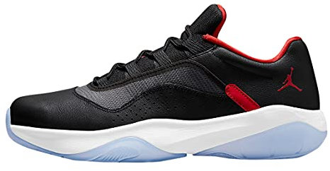 Air Jordan 11 CMFT låg fritidssko för män Cw0784-001, Black University röd vit, 43 EU