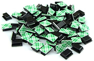 10x Auto Kabelhalter selbstklebend Kabelklemme Kabelclip Kabel Organiser Set Kabelschellen Kabelführung (9,5x12,5mm)