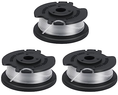 Eyoloty GE-CT 18/28 Li Ersatzfadenspule passend für Einhell GE-CT 18/28 Li, GE-CT 18/28 Li TC, GE-CT 18/260 Li Akku-Rasentrimmer, 5 m Länge Ø 1,6 mm (3 Stücke)