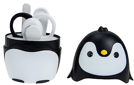 ORFOFE 1satz Nagelpflege Set Karton Pinguin Maniküre Kit Mit Nagelschneider Nasensauger Und Feile Für Neugeborene Und Kleinkinder Und Für Babyhaut