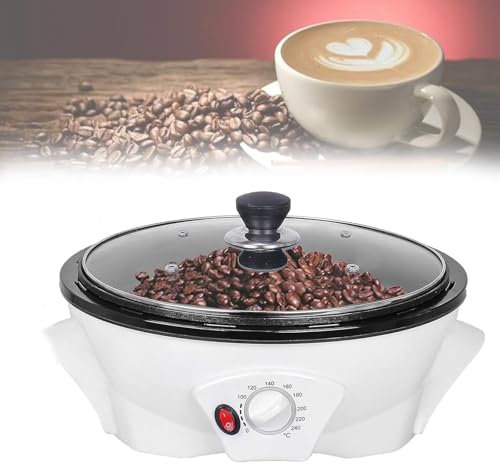 Torréfacteur De Grains De Café 1200 W, Torréfacteur Domestique 800 G, avec Réglage De La Température Et Minuterie De 0 à 240 ℃, Torréfacteur électrique Antiadhésif, Machine à Rôtir Les Châtaignes