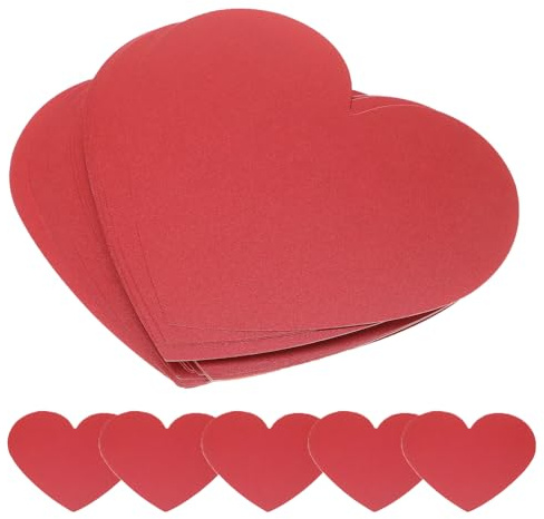 Lot de 40 grands cœurs rouges en papier découpés en forme de cœur, décoratifs pour mariage, anniversaire, Saint-Valentin, tableau d'affichage, mur, salle de classe, école