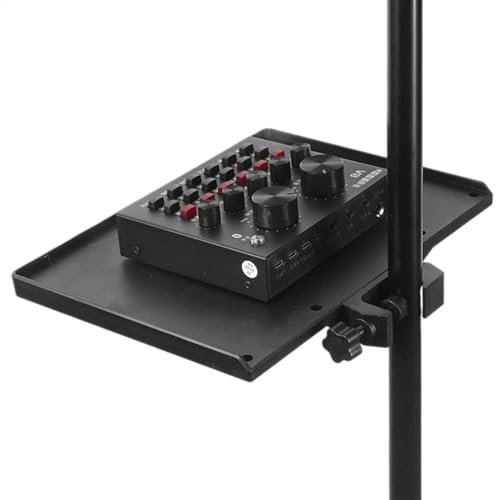 Bandeja para tarjeta de sonido, bandeja para soporte de micrófono, soporte para tarjeta de sonido multifunción, soporte para clip para teléfono móvil, soporte para micrófono, trípode en, micrófon